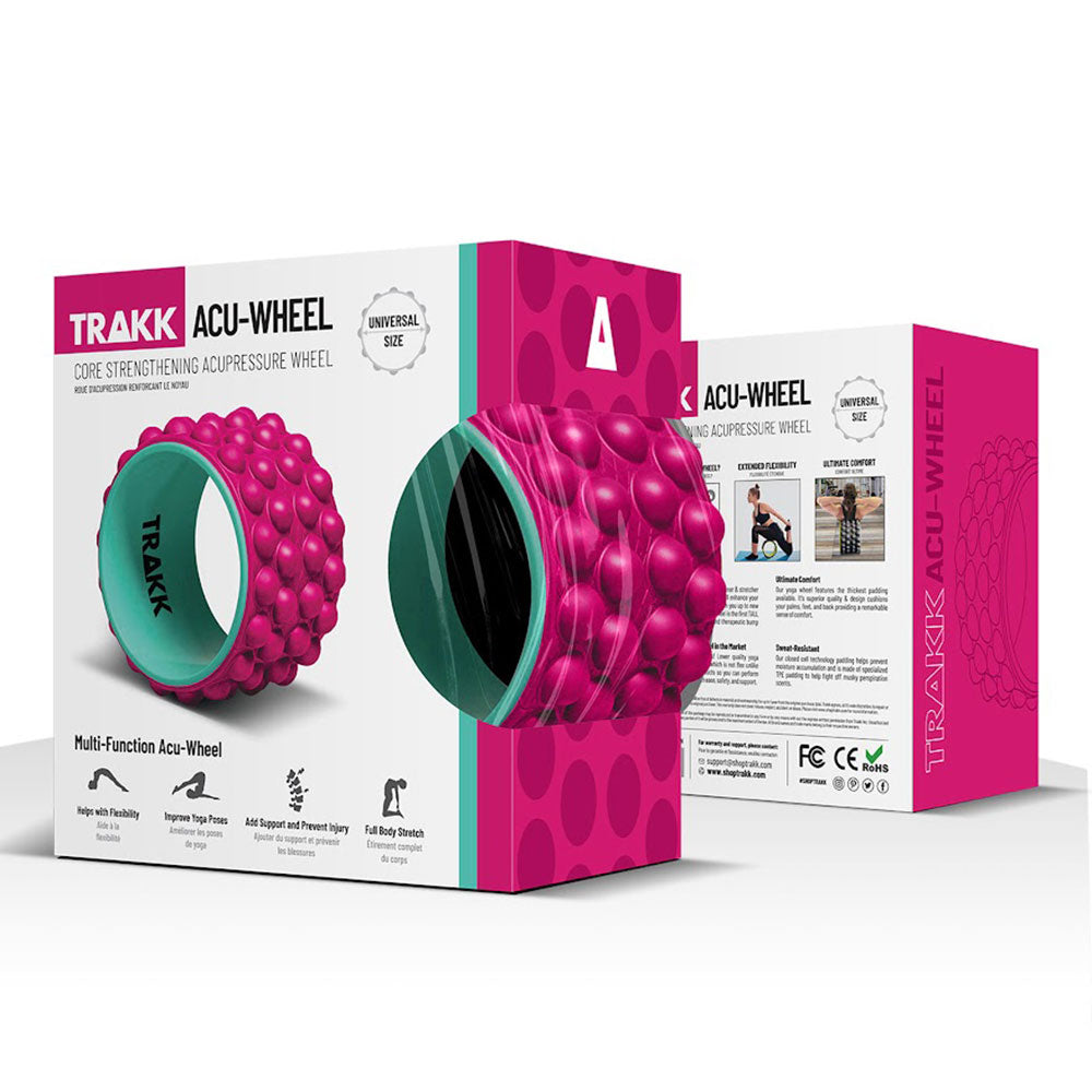 TRAKK ACCU-WHEEL Foam Roller Recovery Wheel for Full Body Pain Relief (Open Box) - VMInnovations