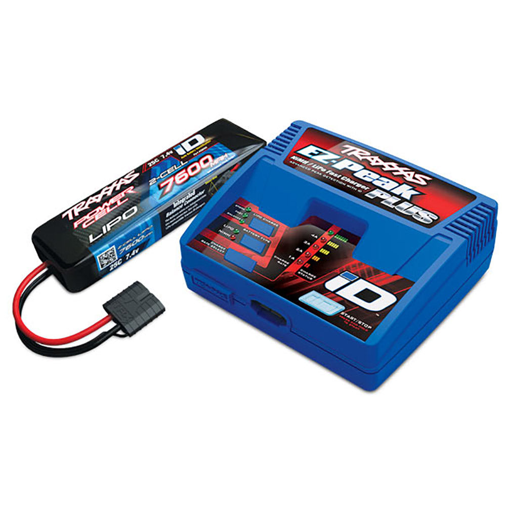 Traxxas 2995 RC Car/Truck 2 Cell Performance Battery and Charger Pack (Open Box)