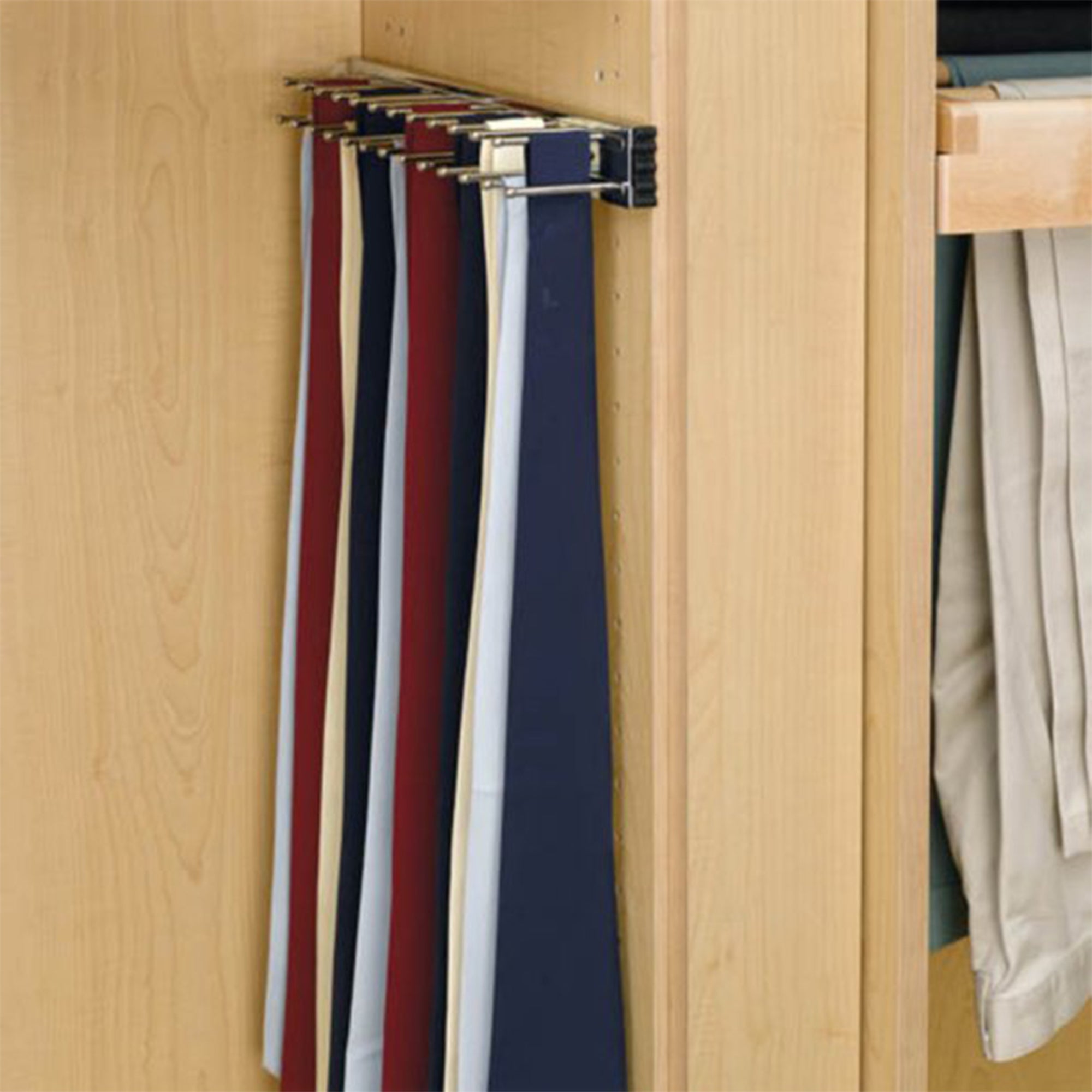 Rev-A-Shelf 14" Side Mount Extending Tie Organization Rack, Oil Rubbed Bronze