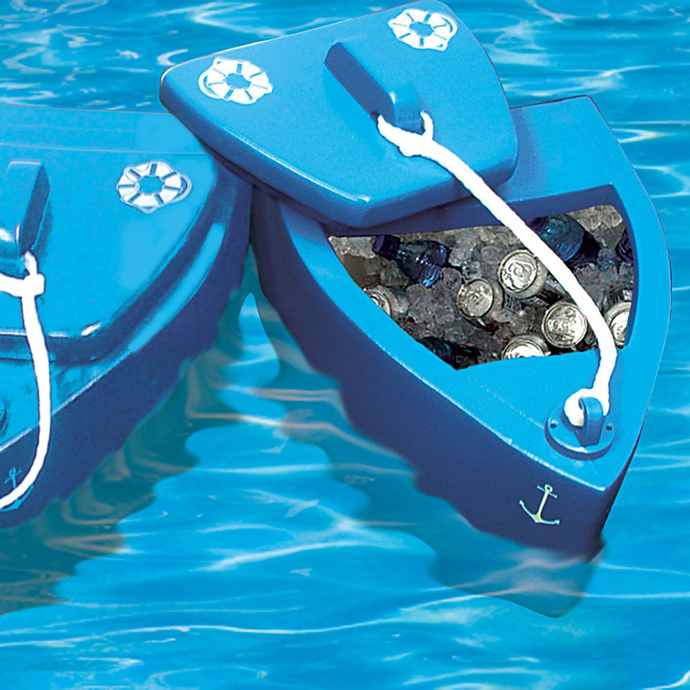 TRC Super Soft SS Goodlife Floating Kooler for Pool/Spa, Bahama Blue (Used) - VMInnovations