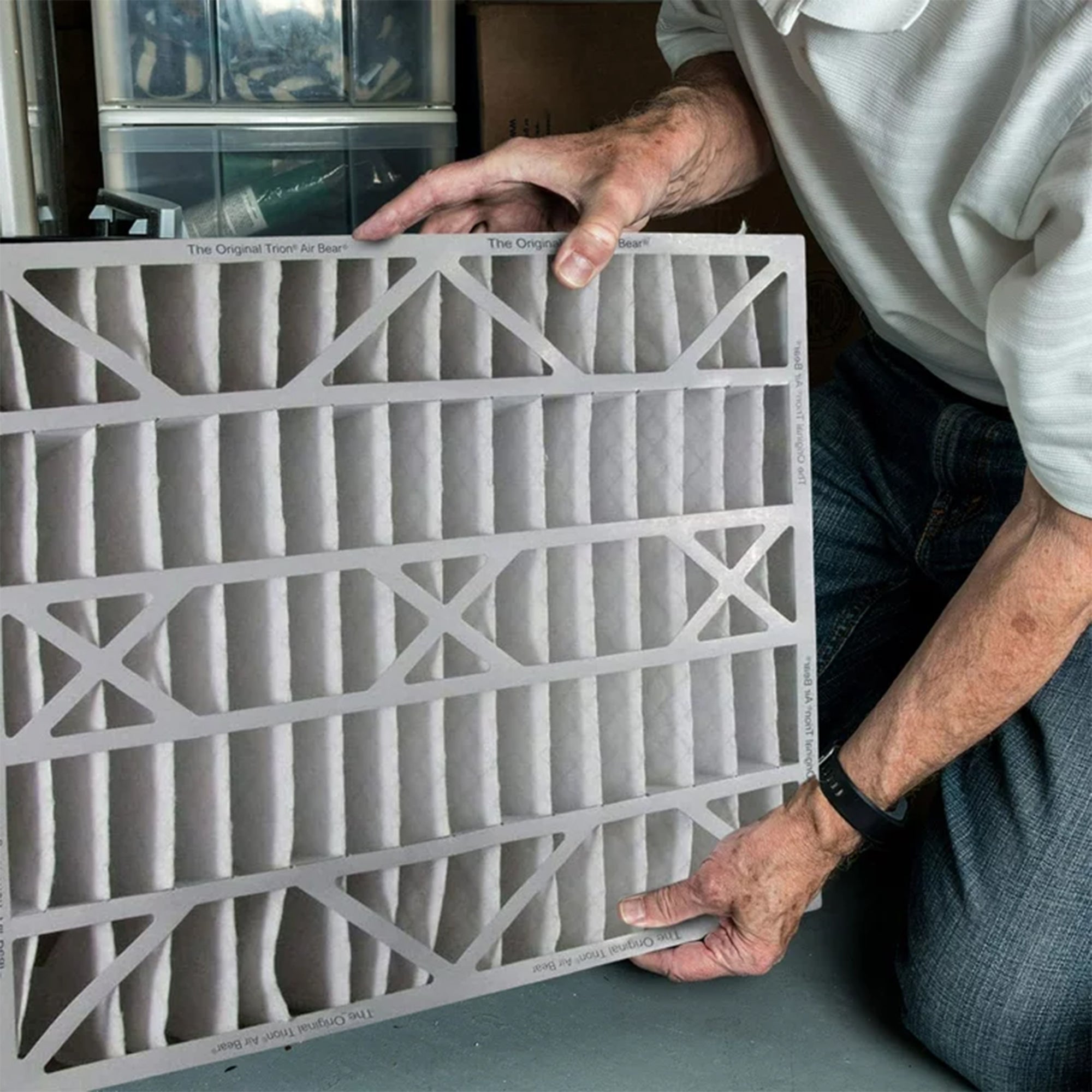 Trion 255649-102 Air Bear 20 x 25 x 5 Inch MERV 8 Air Purifier Filter (3 Pack) - VMInnovations