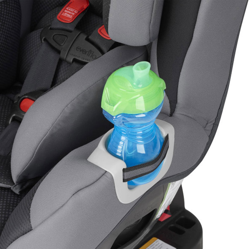 Evenflo Adjustable Triumph Convertible 2-in-1 Extended-Use Car Seat, Black/Gray