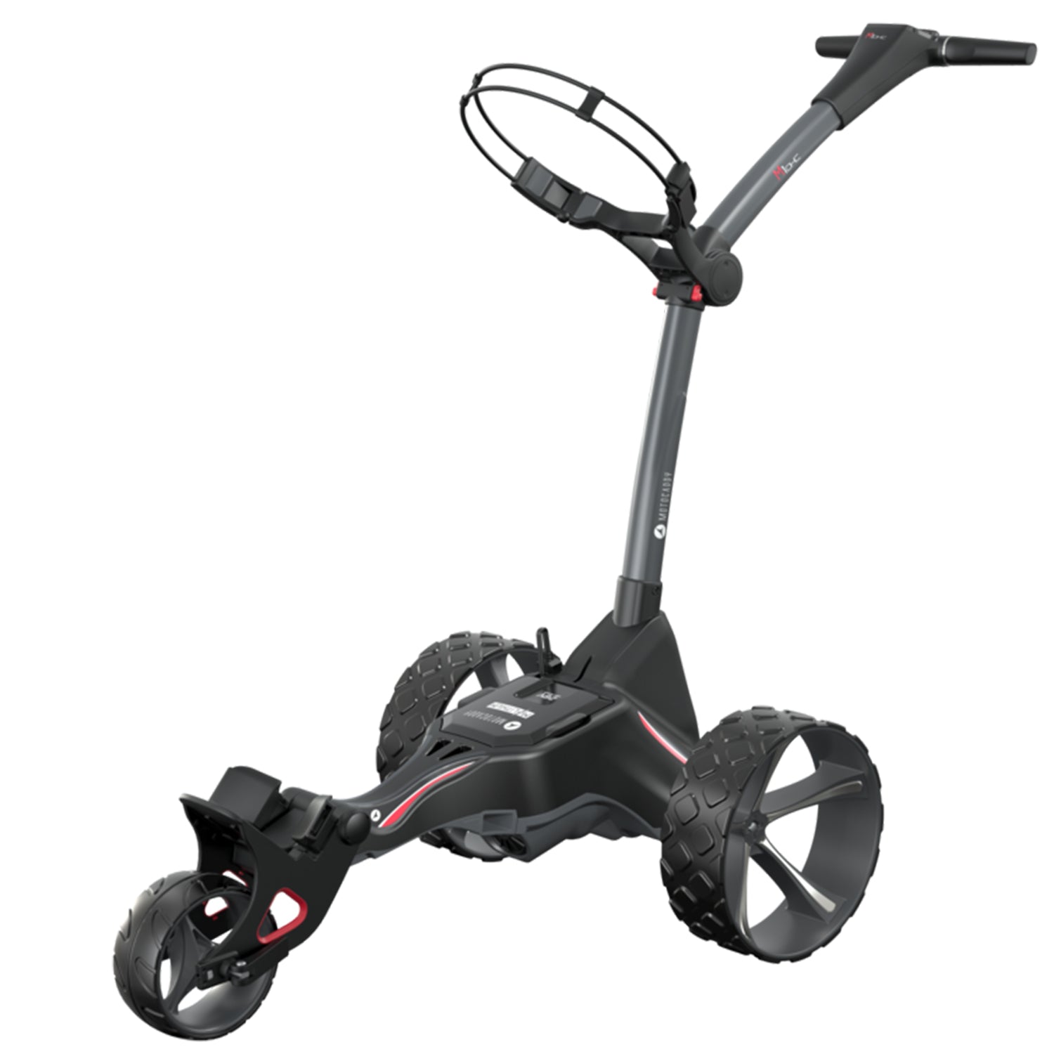 Motocaddy M1 DHC 3 Wheel Golf Electric Caddy with Carry Golf Club Bag, Fuchsia