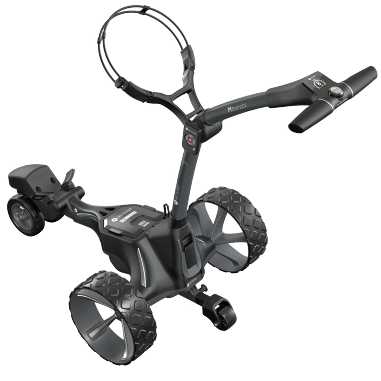 Motocaddy M7 DHC 4 Wheel Golf Caddy Cart w/ Carrying Golf Club Cart Bag, Fuchsia - VMInnovations