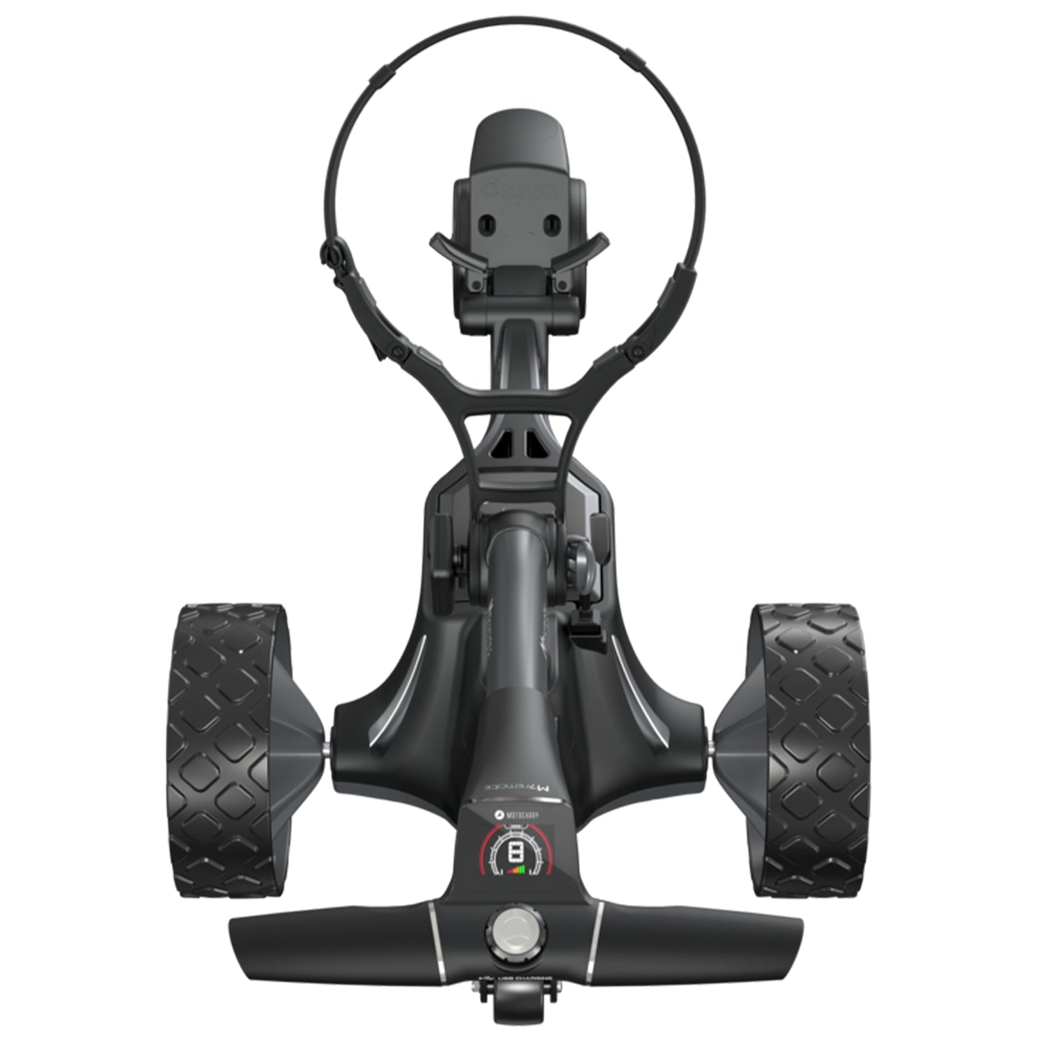 Motocaddy M7 DHC 4 Wheel Golf Caddy Cart w/ Carrying Golf Club Cart Bag, Fuchsia - VMInnovations