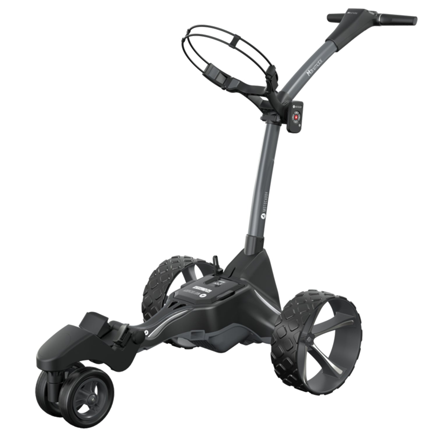 Motocaddy M7 DHC 4 Wheel Golf Caddy Cart w/ Carrying Golf Club Cart Bag, Fuchsia - VMInnovations