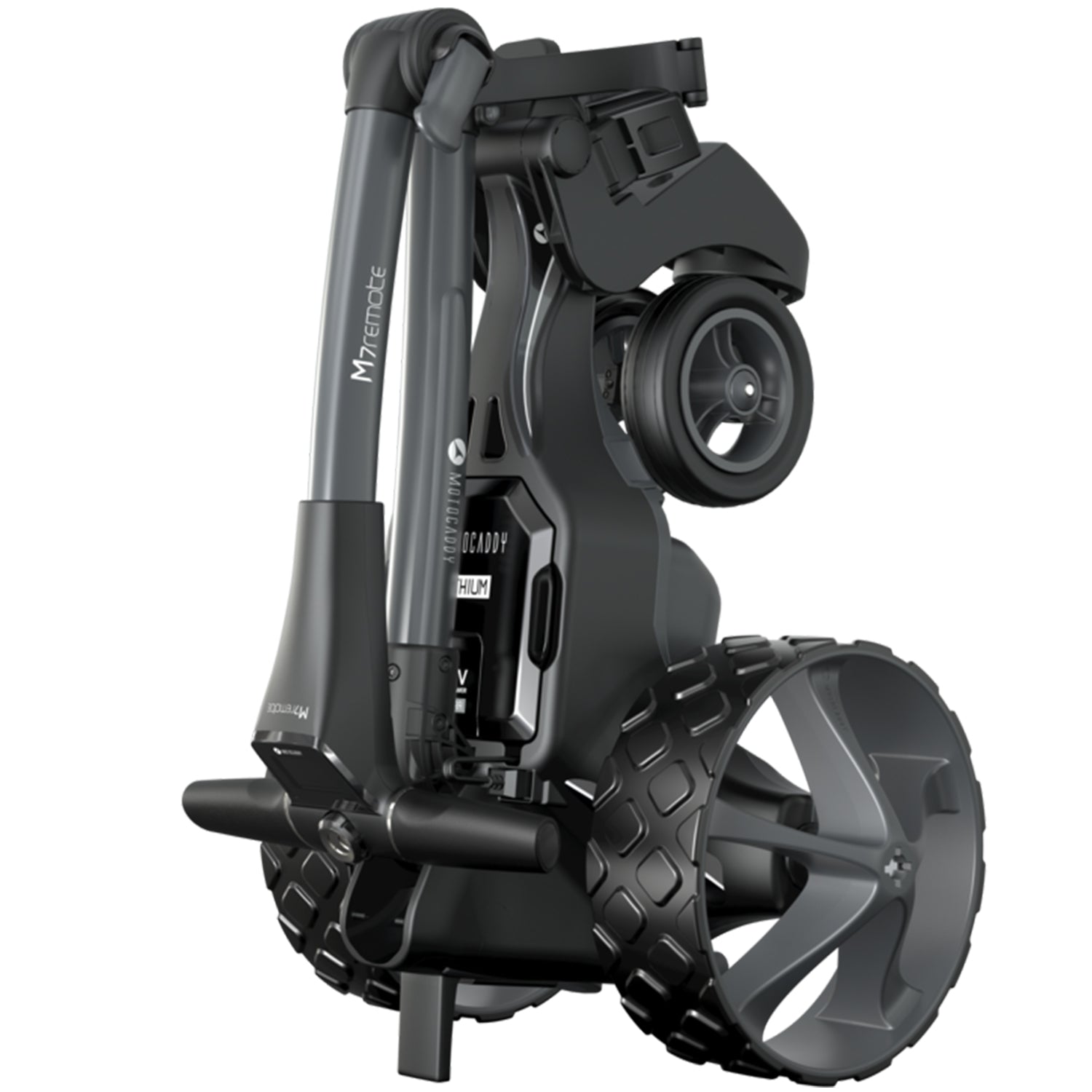 Motocaddy M7 DHC 4 Wheel Golf Caddy Cart w/ Carrying Golf Club Cart Bag, Fuchsia - VMInnovations