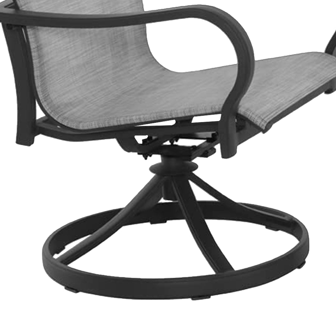 Four Seasons Courtyard Palermo 3 Piece Aluminum Bistro Set with Swivel Rockers - VMInnovations