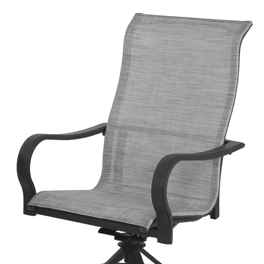 Four Seasons Courtyard Palermo 3 Piece Aluminum Bistro Set with Swivel Rockers - VMInnovations