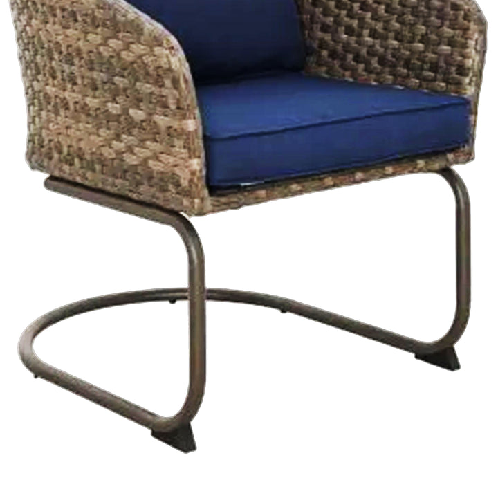 Four Seasons Courtyard Rockland Spring Motion Dining Chairs, Brown, Set of 2 - VMInnovations