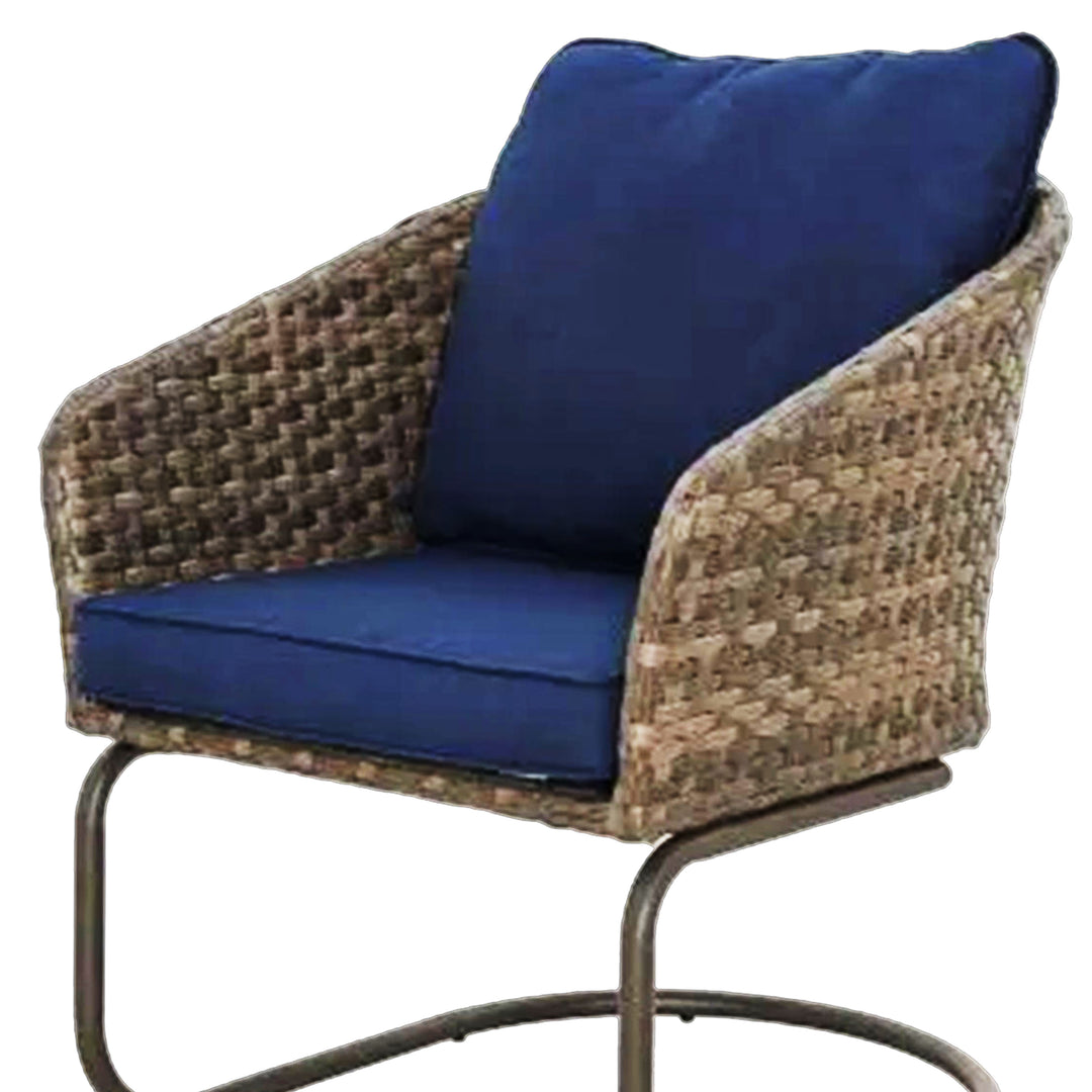 Four Seasons Courtyard Rockland Spring Motion Dining Chairs, Brown, Set of 2 - VMInnovations