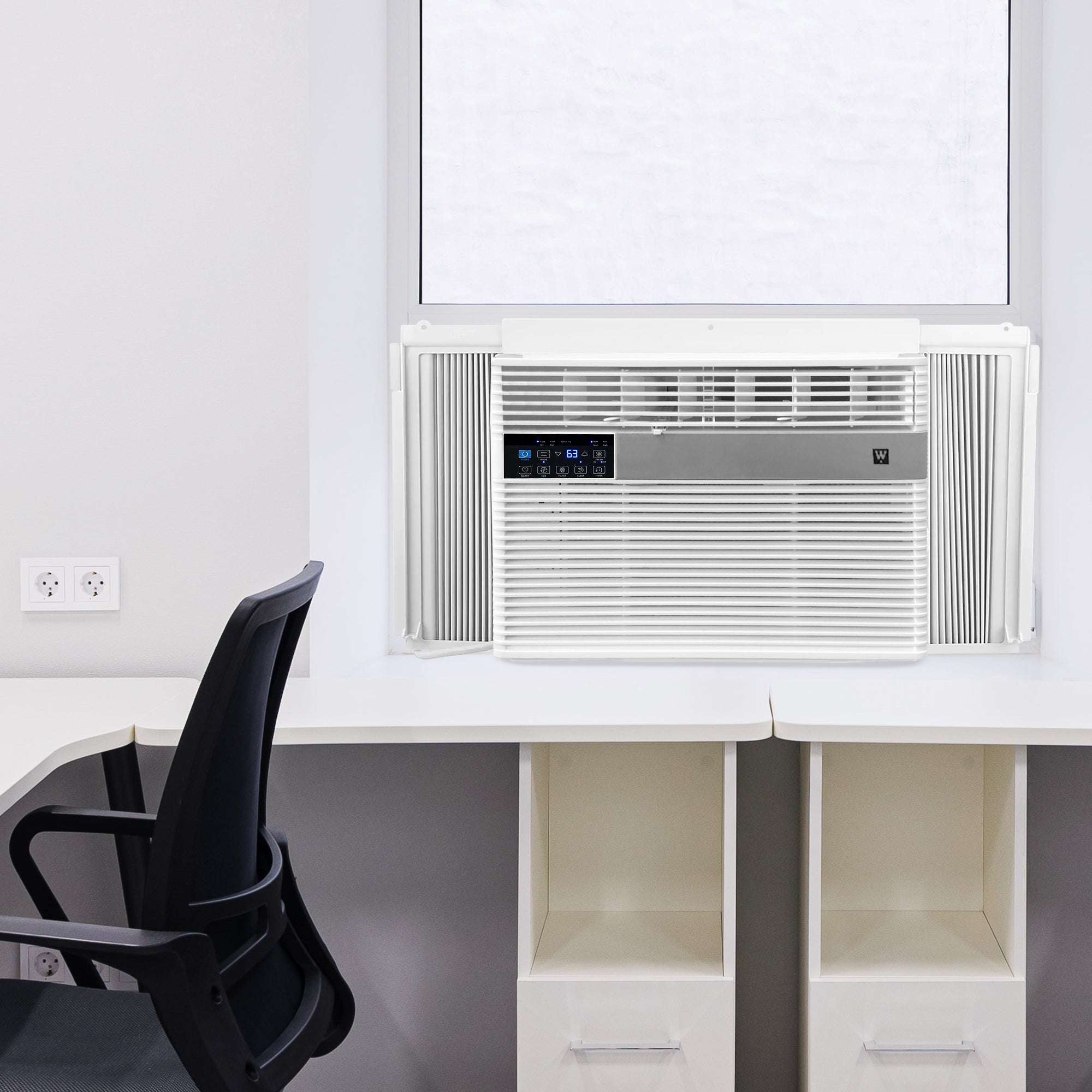 HomePointe 6,000 BTU Window Air Conditioner w/Remote & LED Panel (For Parts) - VMInnovations