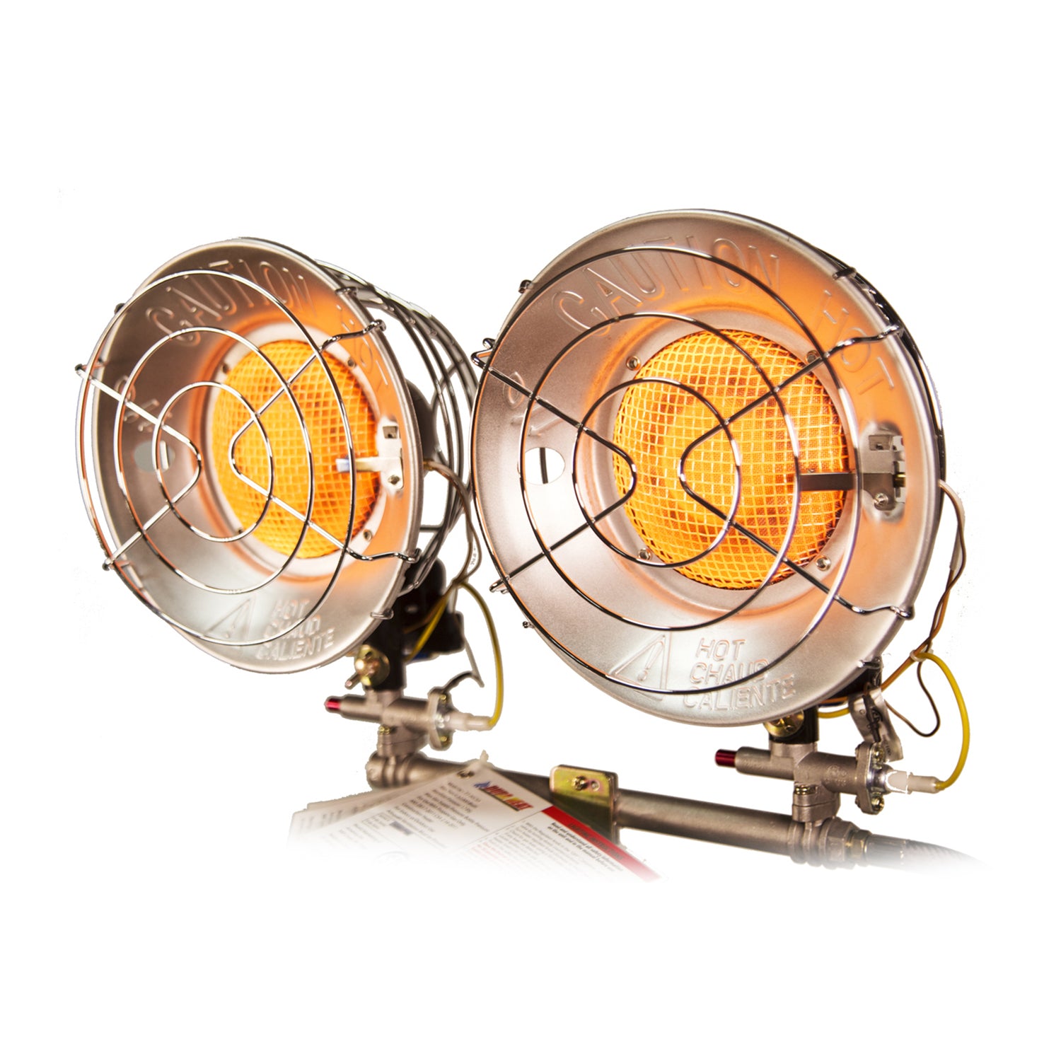 Dura Heat TT-30CSA Double Burner Outdoor Steel Propane Tank Top Radiant Heater