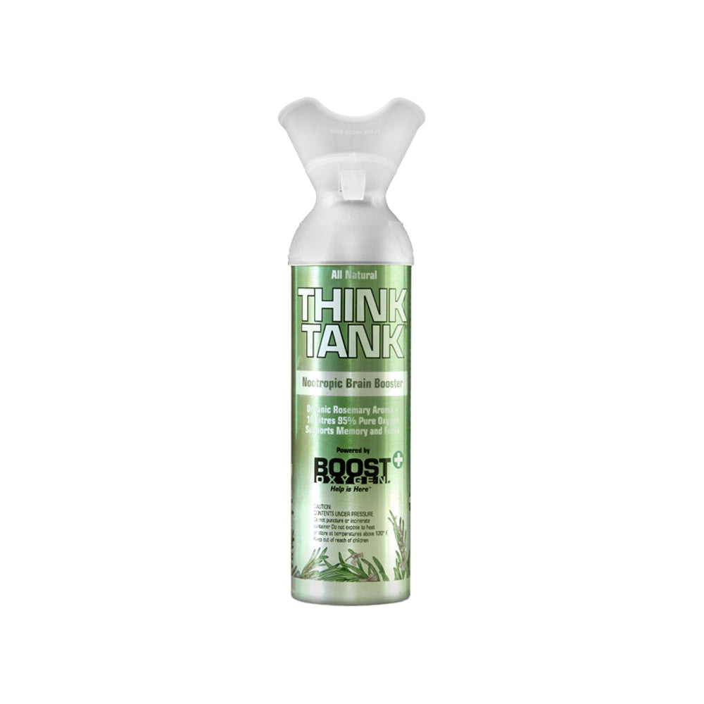 Boost Oxygen Think Tank Natural Portable 5L Pure Canned Oxygen Rosemary (3 Pack)