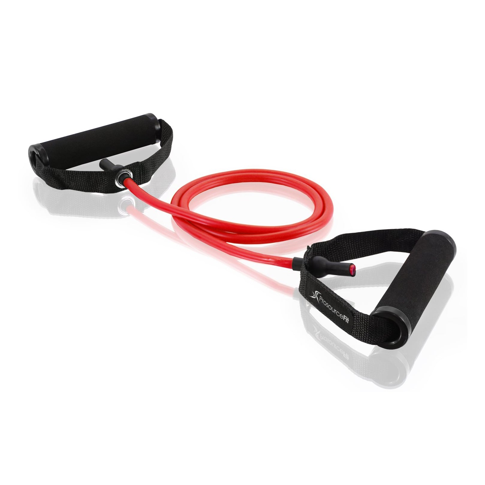 Prosource Fit Tube Handle Resistance Bands with Door Anchor and Carrying Case