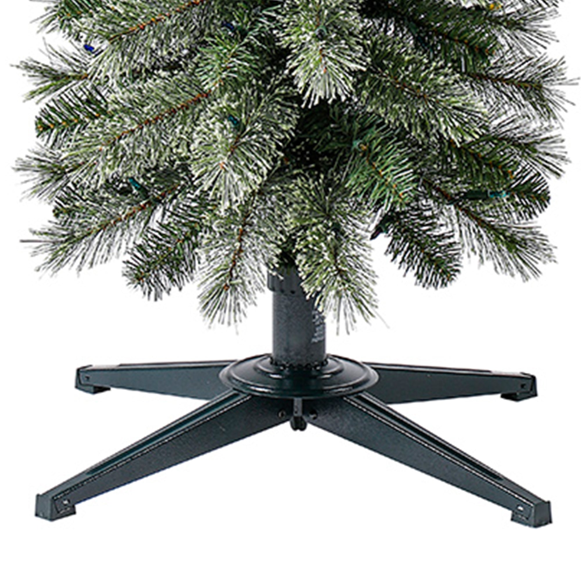 Home Heritage Stanley 5' Pine Artificial Christmas Tree, PreLit 150 Color Lights - VMInnovations