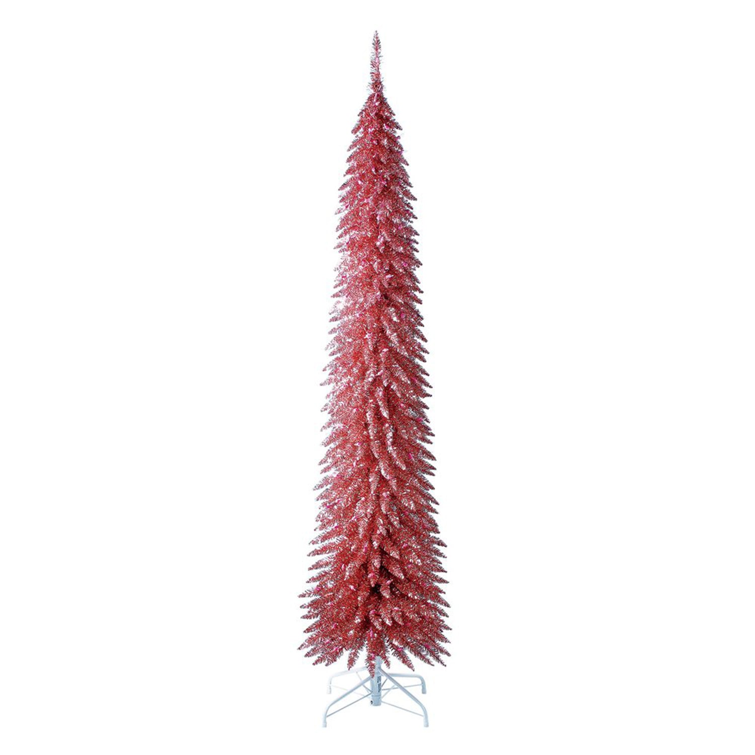 Home Heritage 7 Foot Prelit Christmas Tree w/ Stand, Rose Gold (Open Box) - VMInnovations