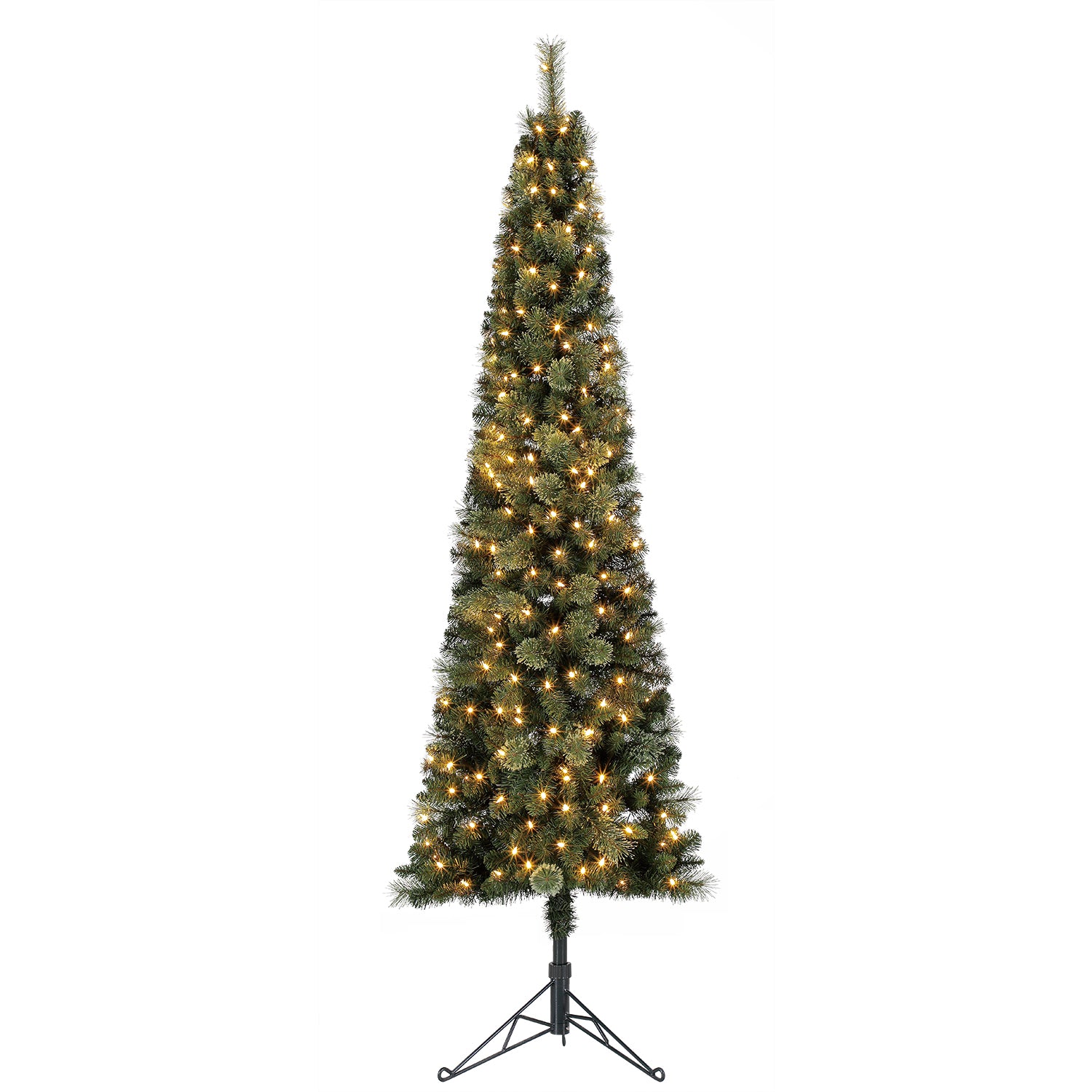 Home Heritage Cashmere 7 Ft Artificial Christmas Tree with LED Lights (Open Box) - VMInnovations