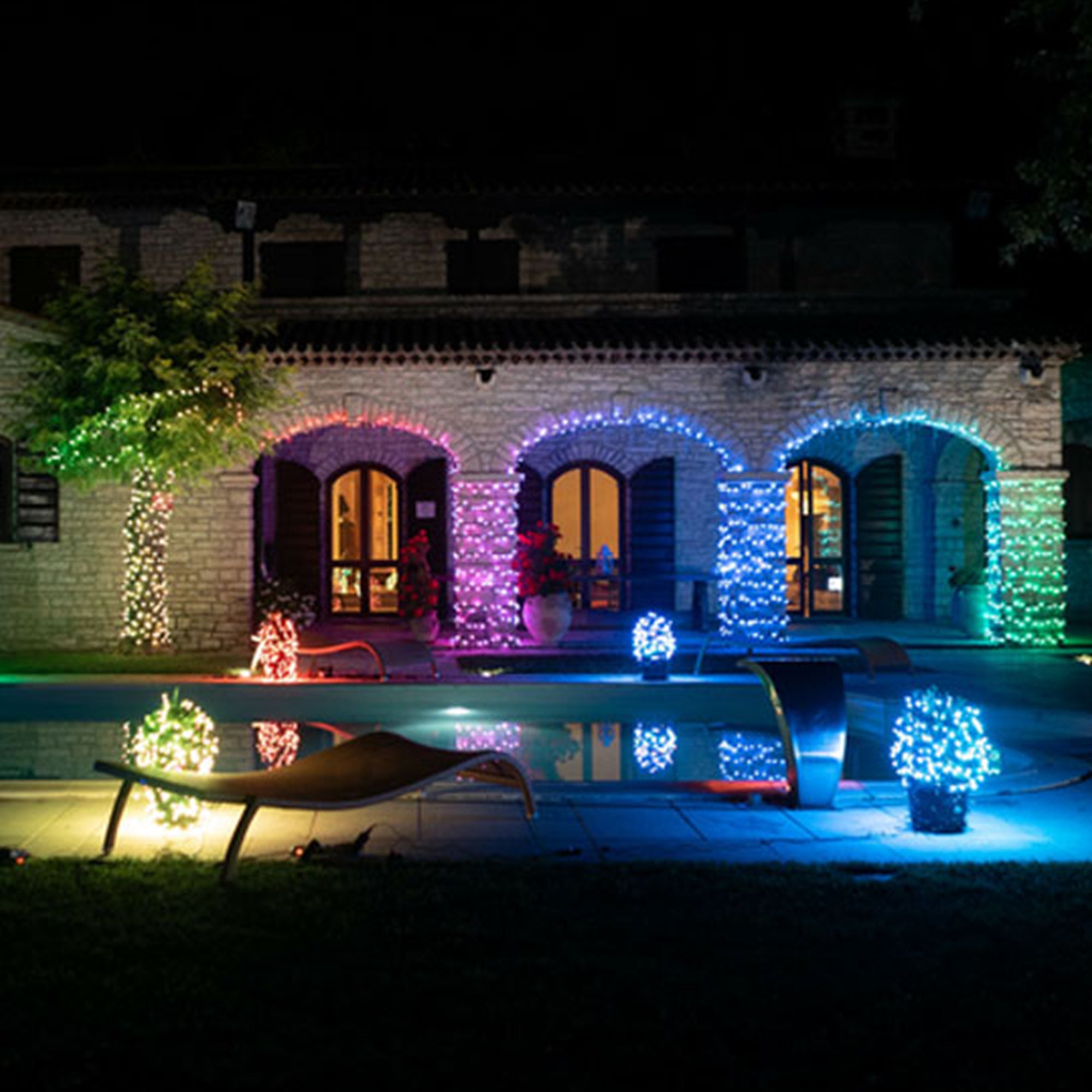 Twinkly Strings App-Controlled Smart LED Christmas Lights 600 Multicolor 157.5Ft - VMInnovations