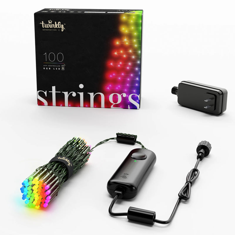 Twinkly Strings App-Controlled Smart LED Christmas Lights 100 Multicolor(4 Pack) - VMInnovations