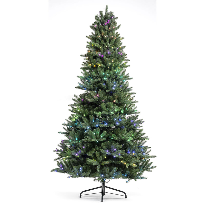 Twinkly Pre Lit 7.5 Ft Artificial Christmas Tree, 24 In Wreath, and 9 Ft Garland
