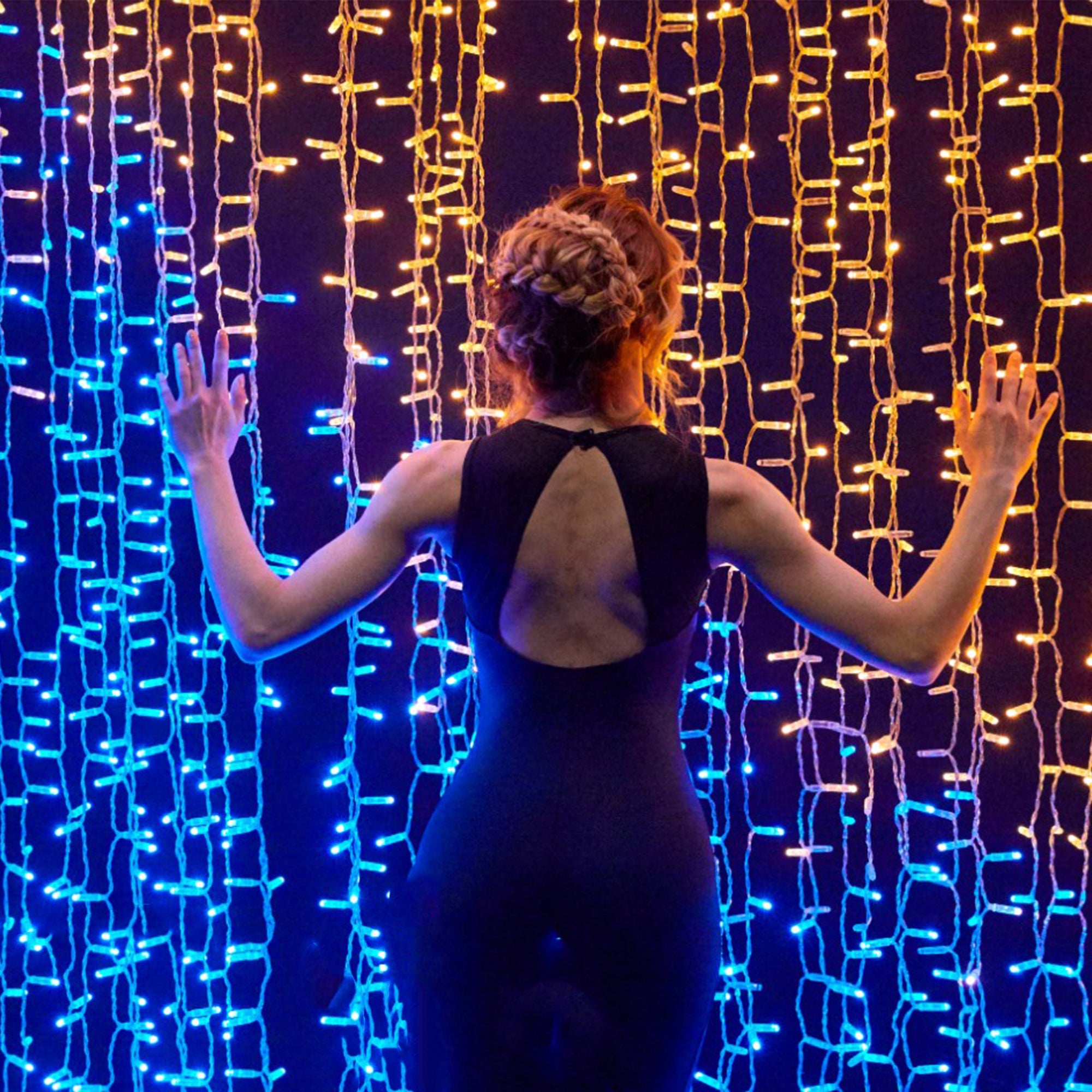 Twinkly Curtain App-Controlled Smart LED Lights 210 RGB+W (Open Box) - VMInnovations