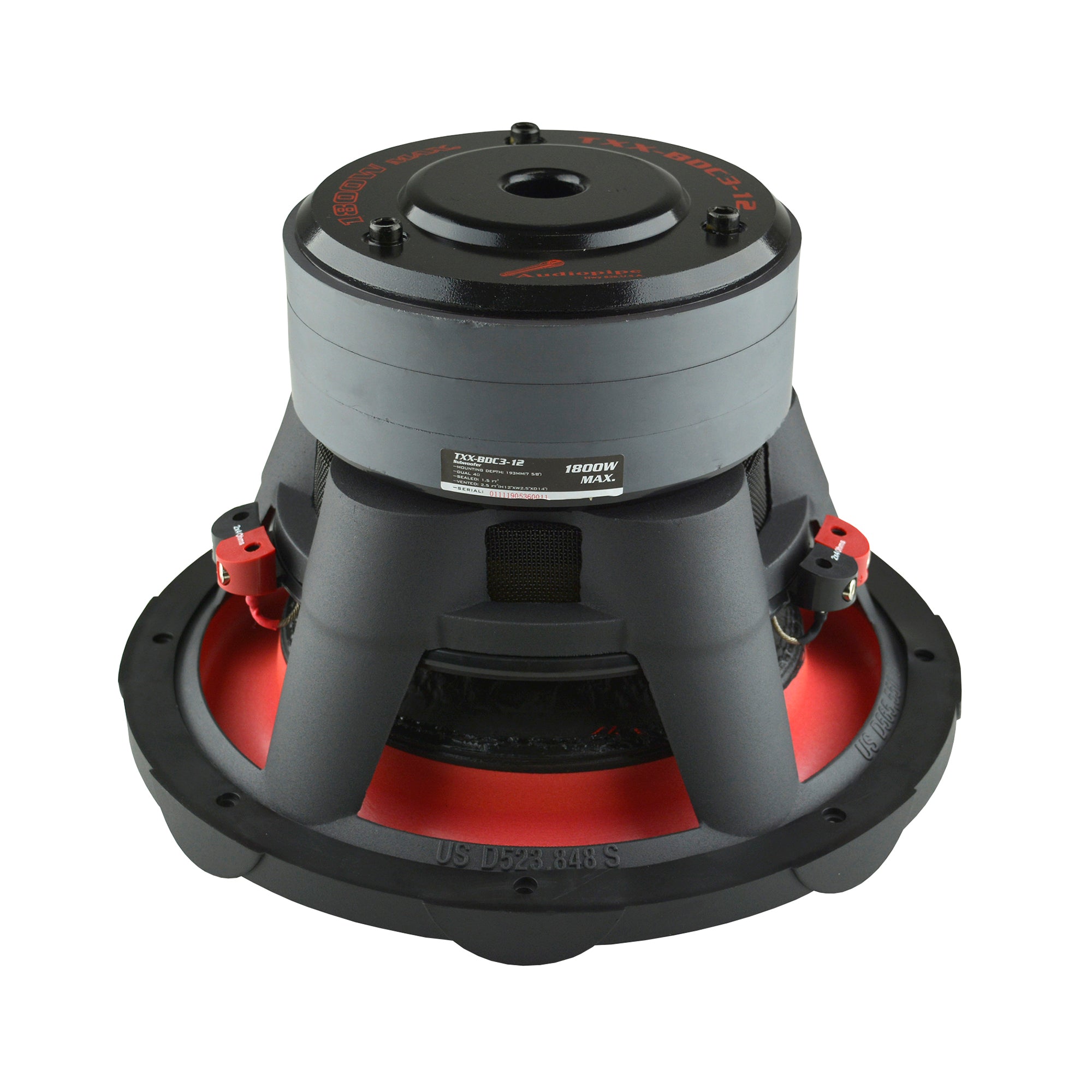 Audiopipe Class D Amp, Capacitor, 12 In Dual Subwoofer 4 Pk, & QPOWER Wiring Kit - VMInnovations