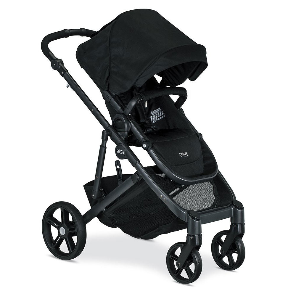 Britax B Ready G3 Folding Reclining Travel Canopy Stroller, Black (Open Box)