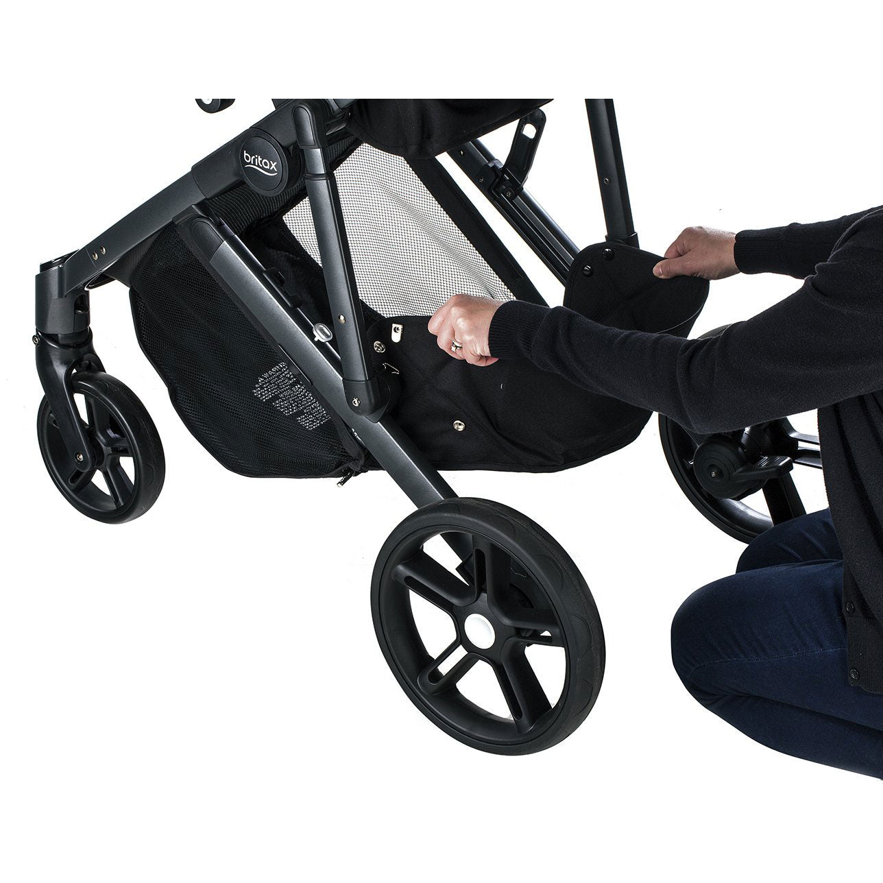 Britax B Ready G3 Folding Reclining Travel Canopy Stroller, Black (Open Box)