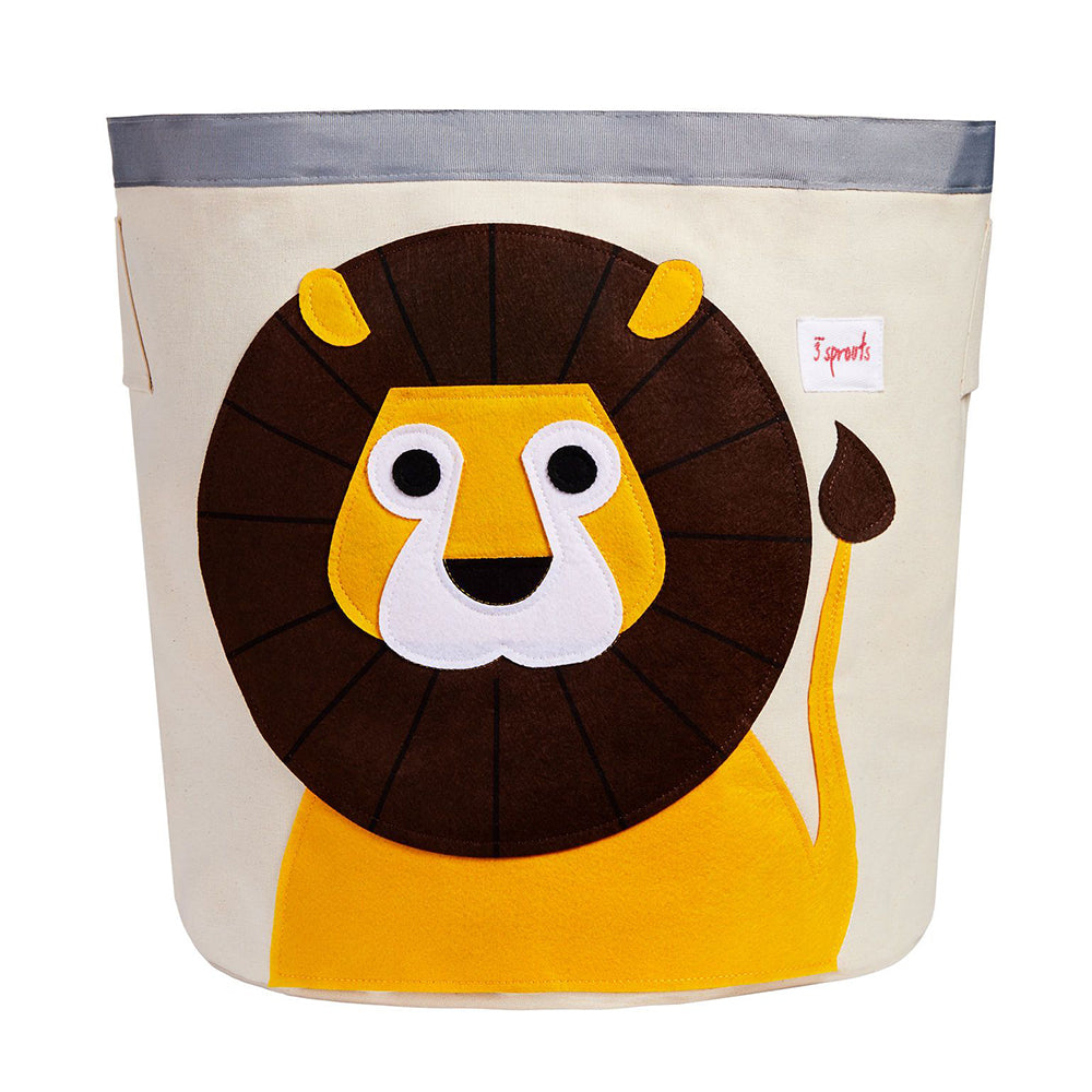 3 Sprouts Kids' Canvas Storage Bin, Zebra & 3 Sprouts Canvas Storage Bin, Lion