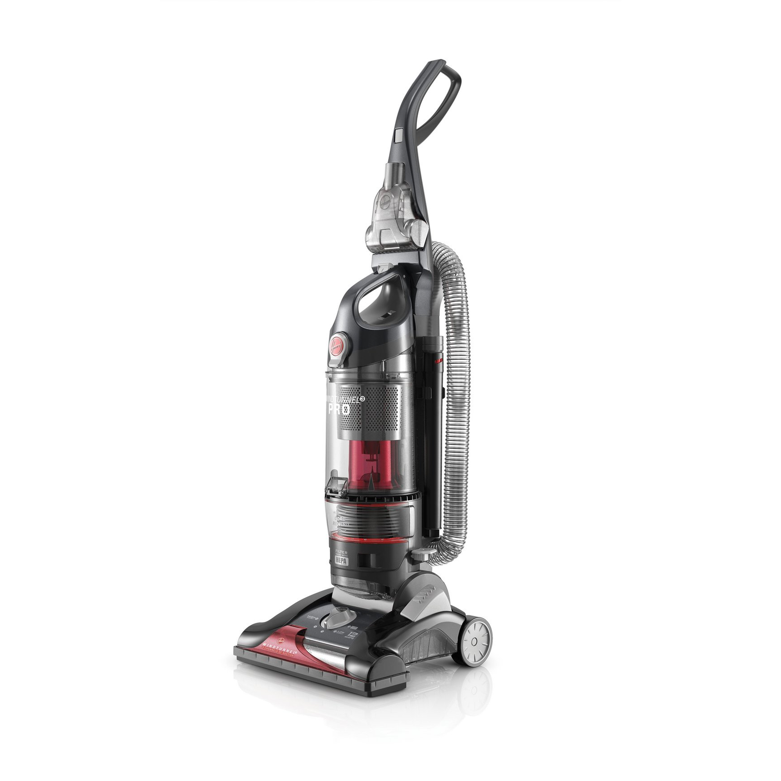 Hoover WindTunnel Refurbished 3-Cord Rewind Bagless Upright Vacuum (Incomplete)