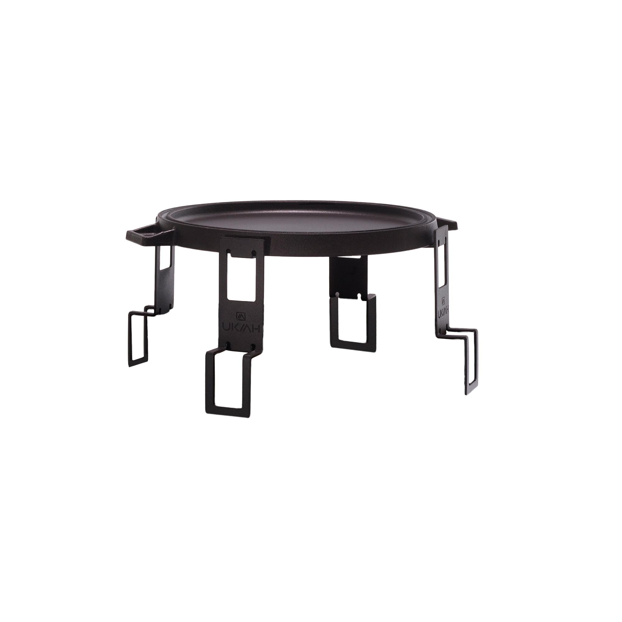 Ukiah Co Cast Iron Mounted Tailgater Cooktop Grill Accessory, Black (Open Box)