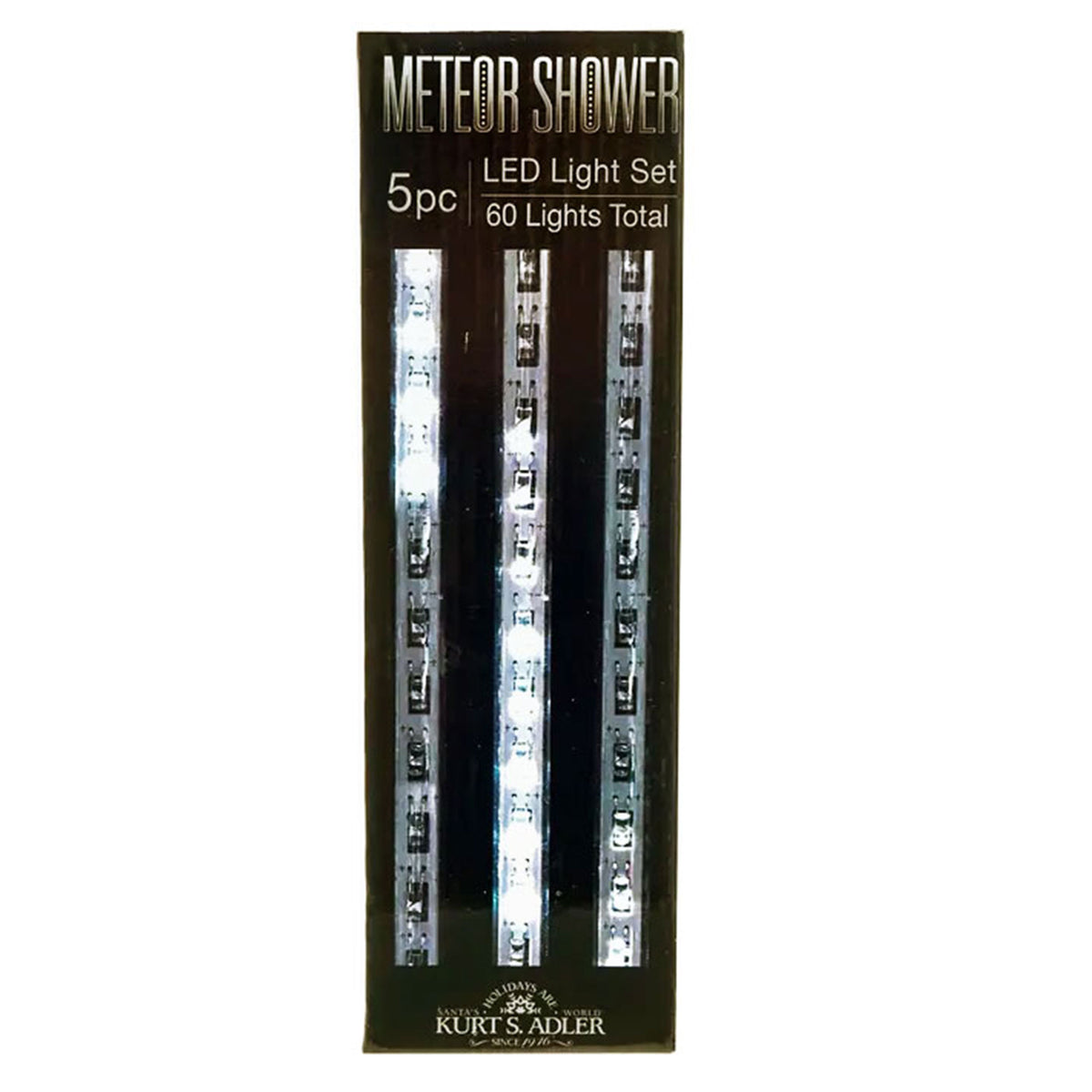 Kurt Adler Indoor/Outdoor 5Pc 11.81" 90 LED Meteor Shower Snowfall Lights White