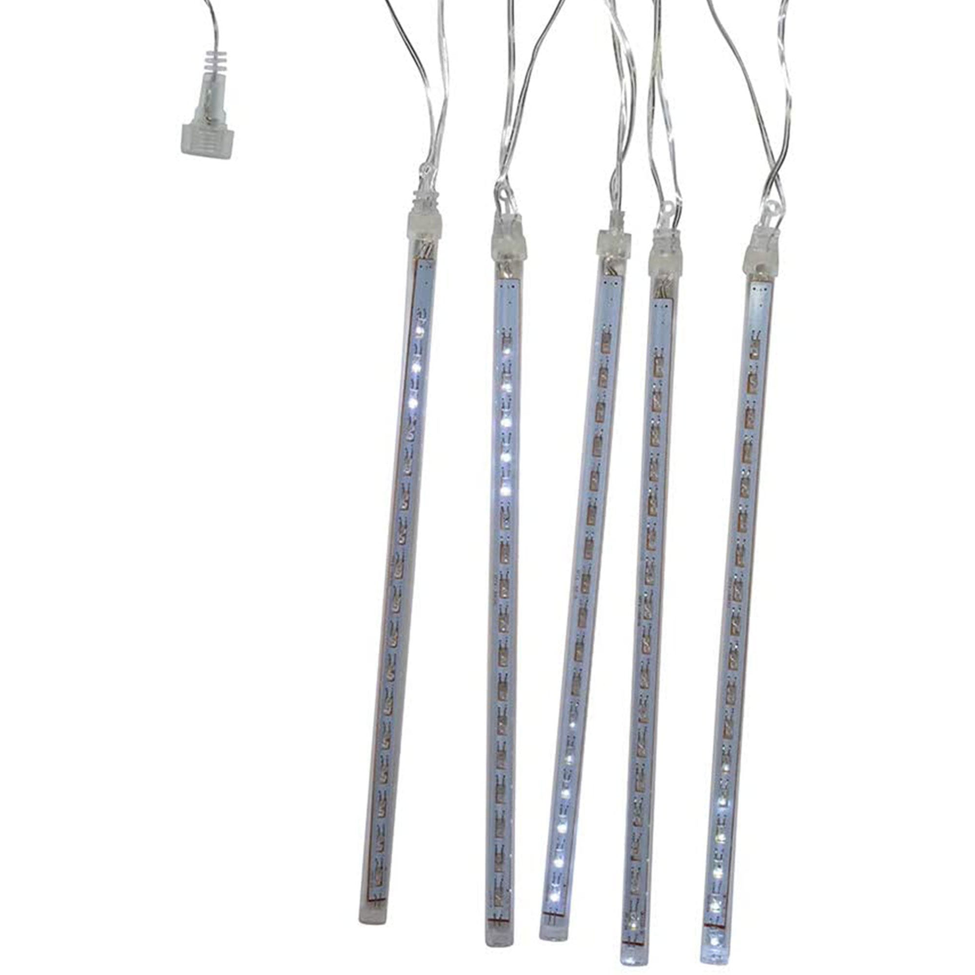 Kurt Adler Indoor/Outdoor 5Pc 11.81" 90 LED Meteor Shower Snowfall Lights White