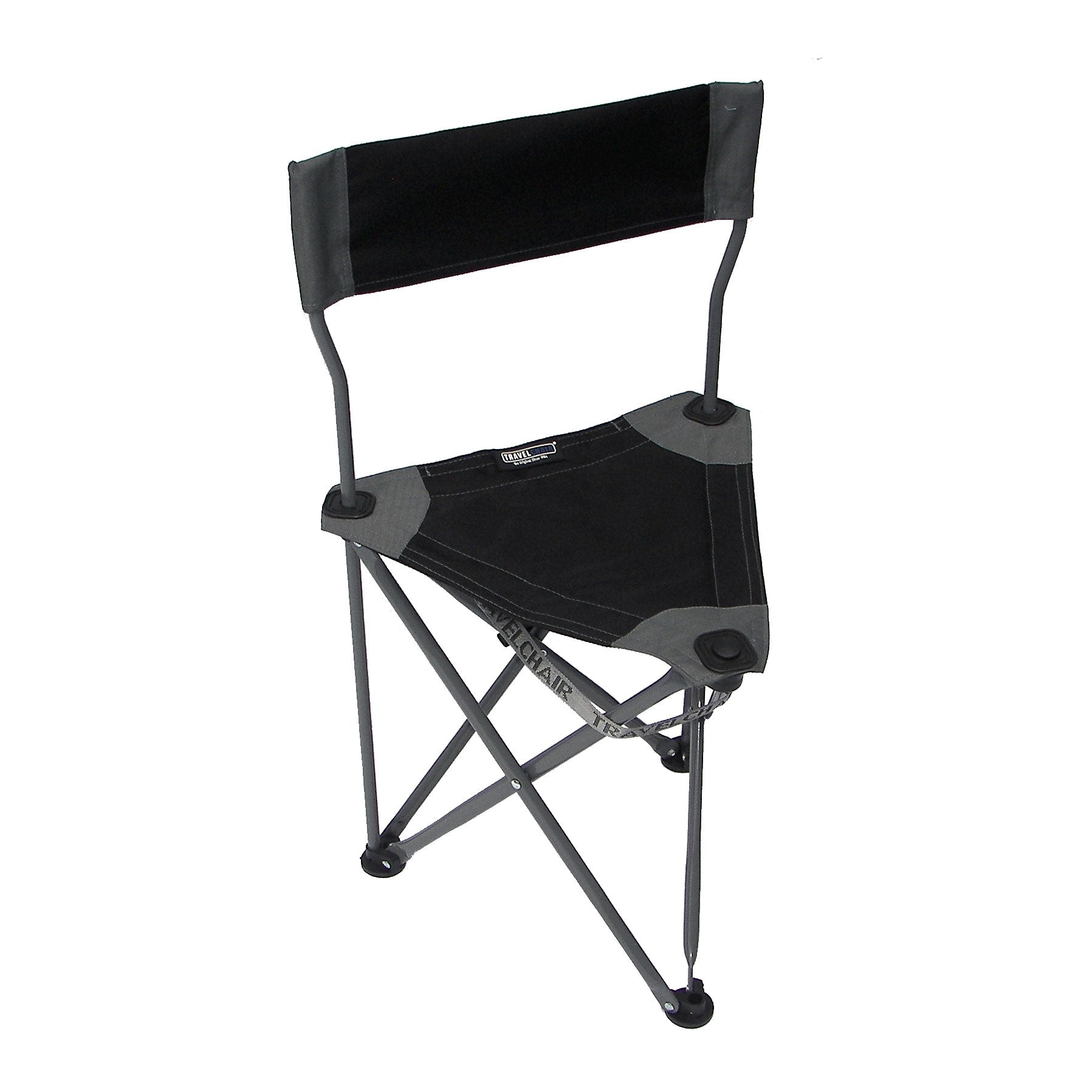TravelChair Ultimate Slacker 2.0 Outdoor Folding Stool Seat, Black (Open Box) - VMInnovations