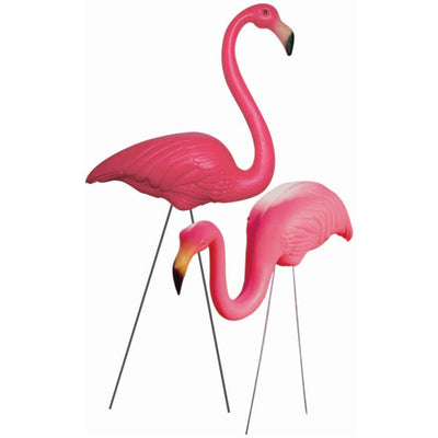 Union Products Outdoor Featherstone Flamingo Yard Ornament, Set of 2, Pink(Used)