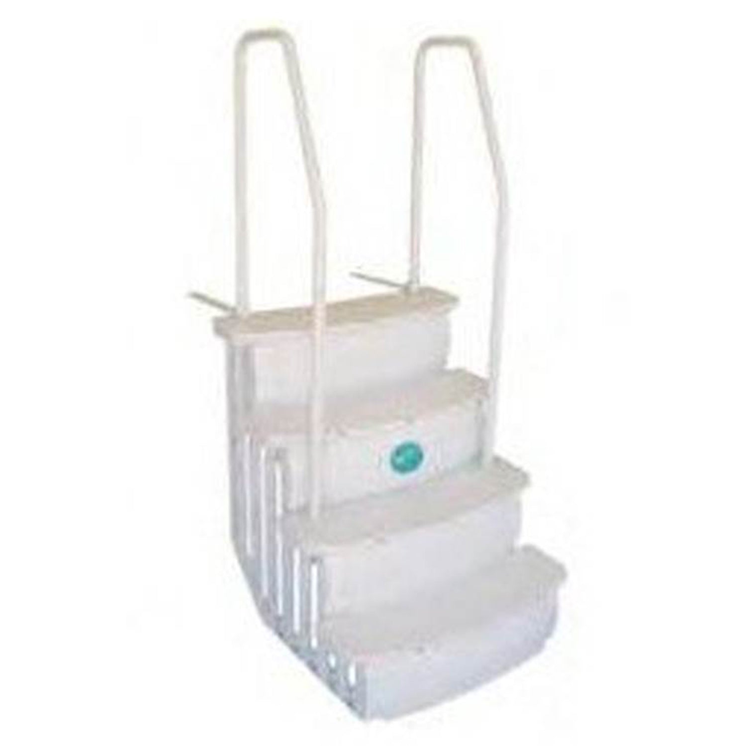 Main Access iStep Above Ground Swimming Pool Deck Entry Steps Ladder & LED Light - VMInnovations
