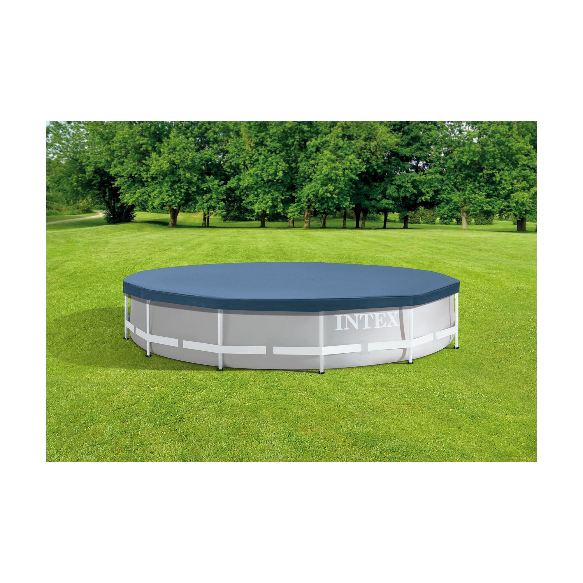 Intex 15' Round Frame Above Ground Pool Debris Cover with Drain Holes(For Parts)
