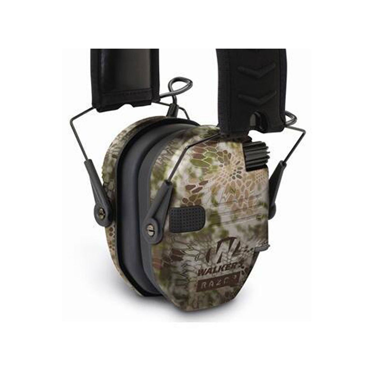 Walker's Razor Slim Shooter Electronic Folding Hearing Protection Earmuff, Camo