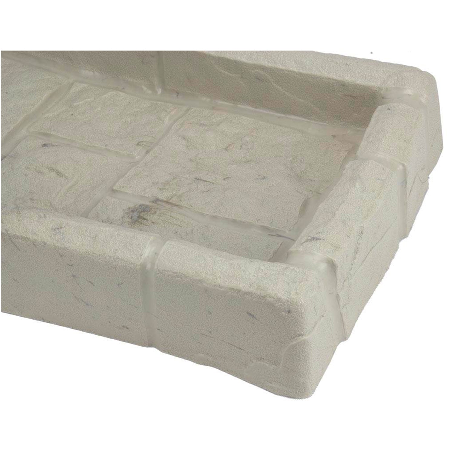 Suncast Decorative Rain Gutter Downspout Garden Splash Block, Light Taupe (Used)