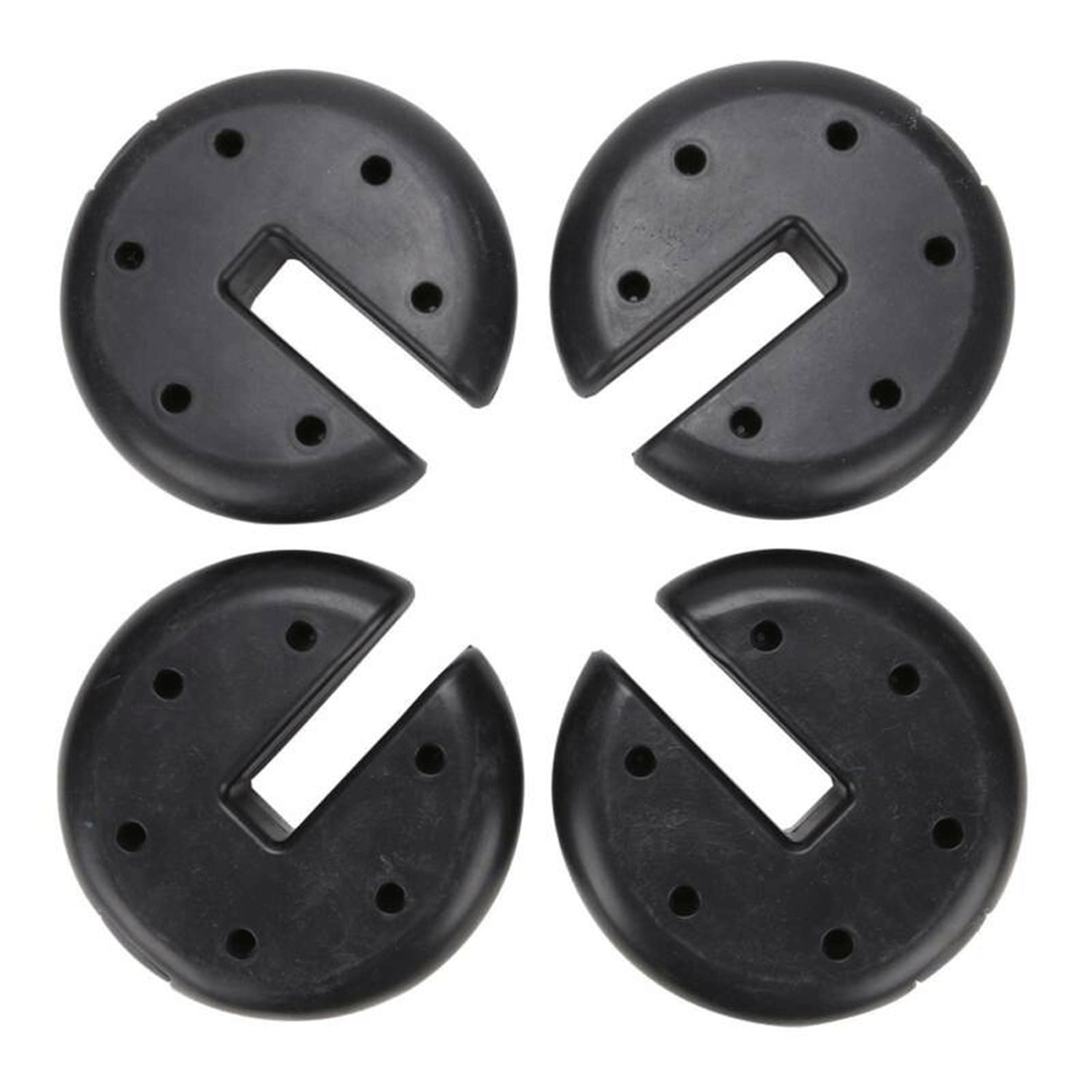 Z-Shade Durable Plastic Circular 5 Pound Canopy Tent Leg Weight Plates, Set of 4
