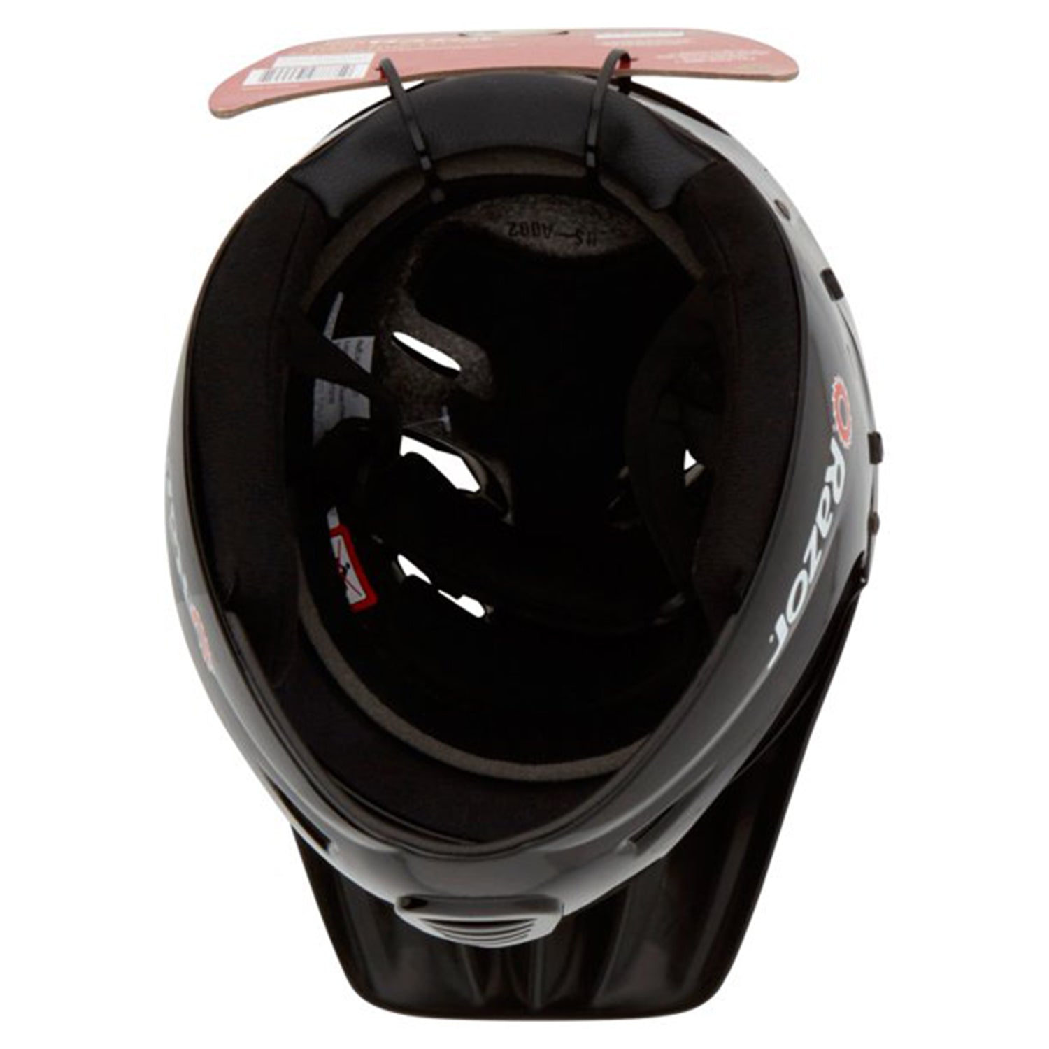 Razor Kids Youth Full Face Padded BMX Bike Bicycle Scooter Helmet, Glossy Black (For Parts)