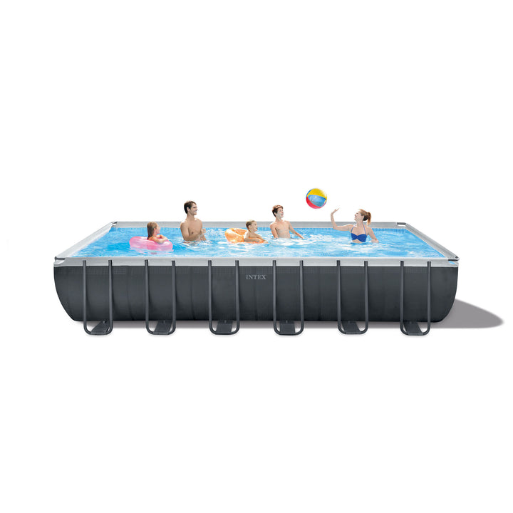 Intex 26363EH 24' x 12' x 52" Rectangular Ultra XTR Frame Swimming Pool w/ Pump - VMInnovations