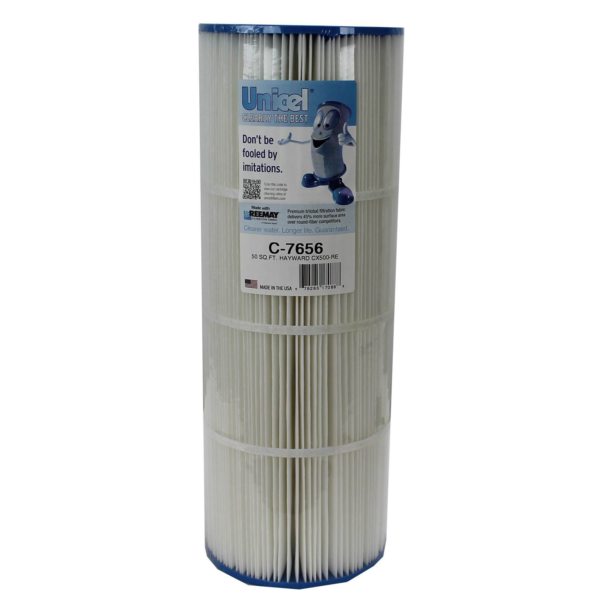 Unicel C-7656 Replacement 50 Sq Ft Pool Hot Tub Spa Filter Cartridge, 108 Pleats - VMInnovations