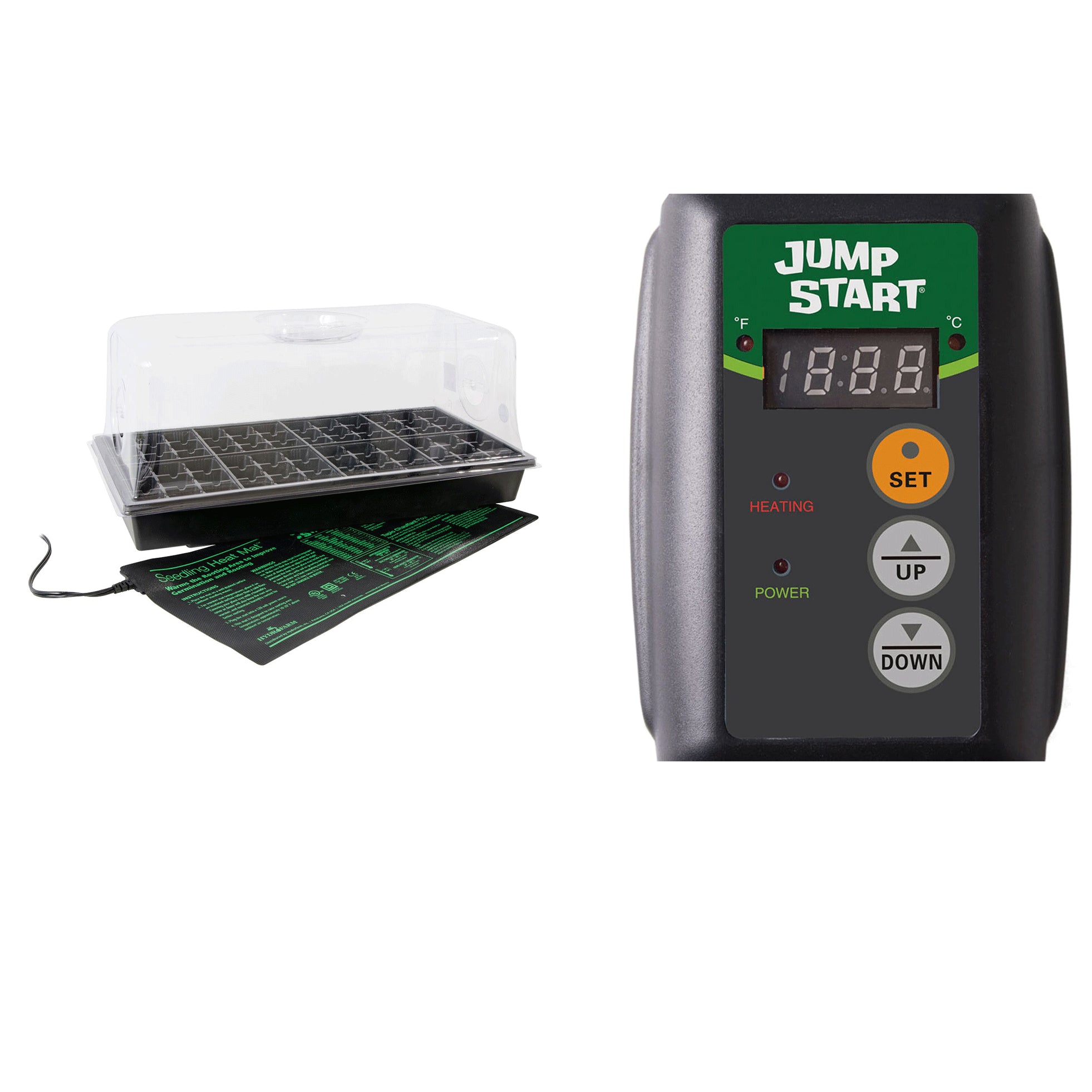 HYDROFARM CK64060 Germination Hot House with Heat Mat and MTPRTC Temp Controller - VMInnovations