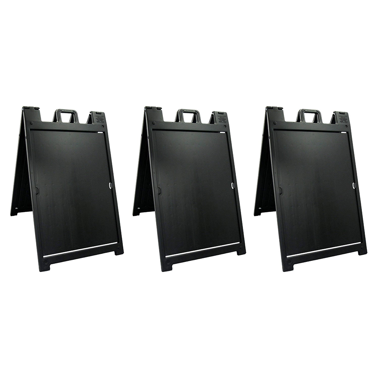 Plasticade Deluxe Signicade Portable Folding Double Sided Sign Stand (3 Pack) - VMInnovations
