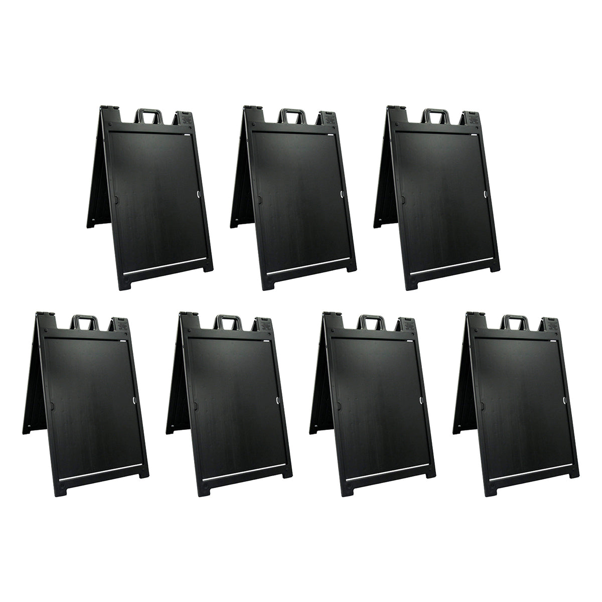 Plasticade Deluxe Signicade Portable Folding Double Sided Sign Stand (7 Pack)