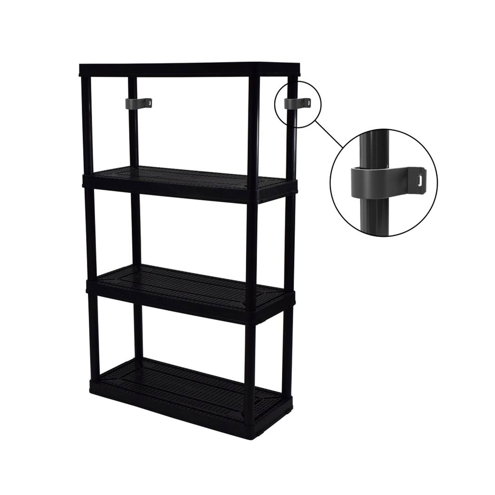 Gracious Living 4 Shelf Tier (2 Pack), Life Story Storage Box, 20 Gal (14 Pack) - VMInnovations