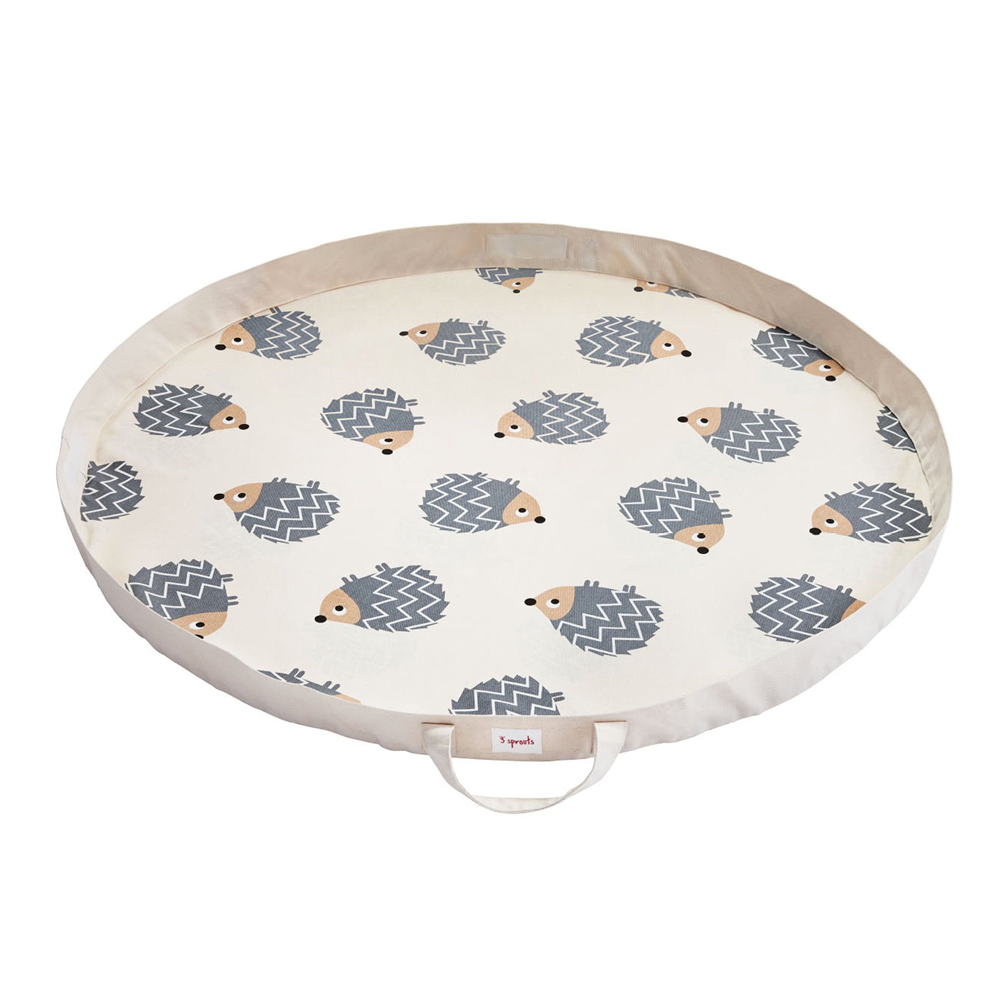 3 Sprouts Diaper Caddy & Convertible Toy Storage Bag/Play Mat, Hedgehog Design