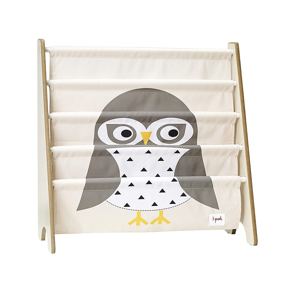 3 Sprouts Child's Cube Toy Bin, Laundry Basket, & Shelf Organizer Bookcase, Owl